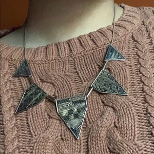 Gold statement necklace